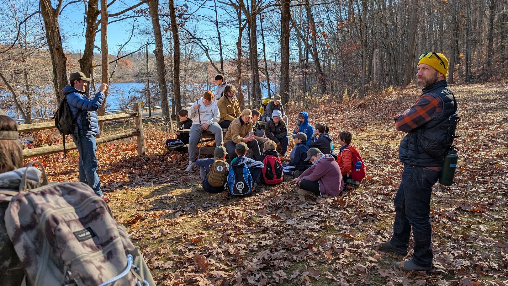 Scouts and cub scouts gathered at Webelos Only Training Weekend Activities (W.O.T.W.A.).